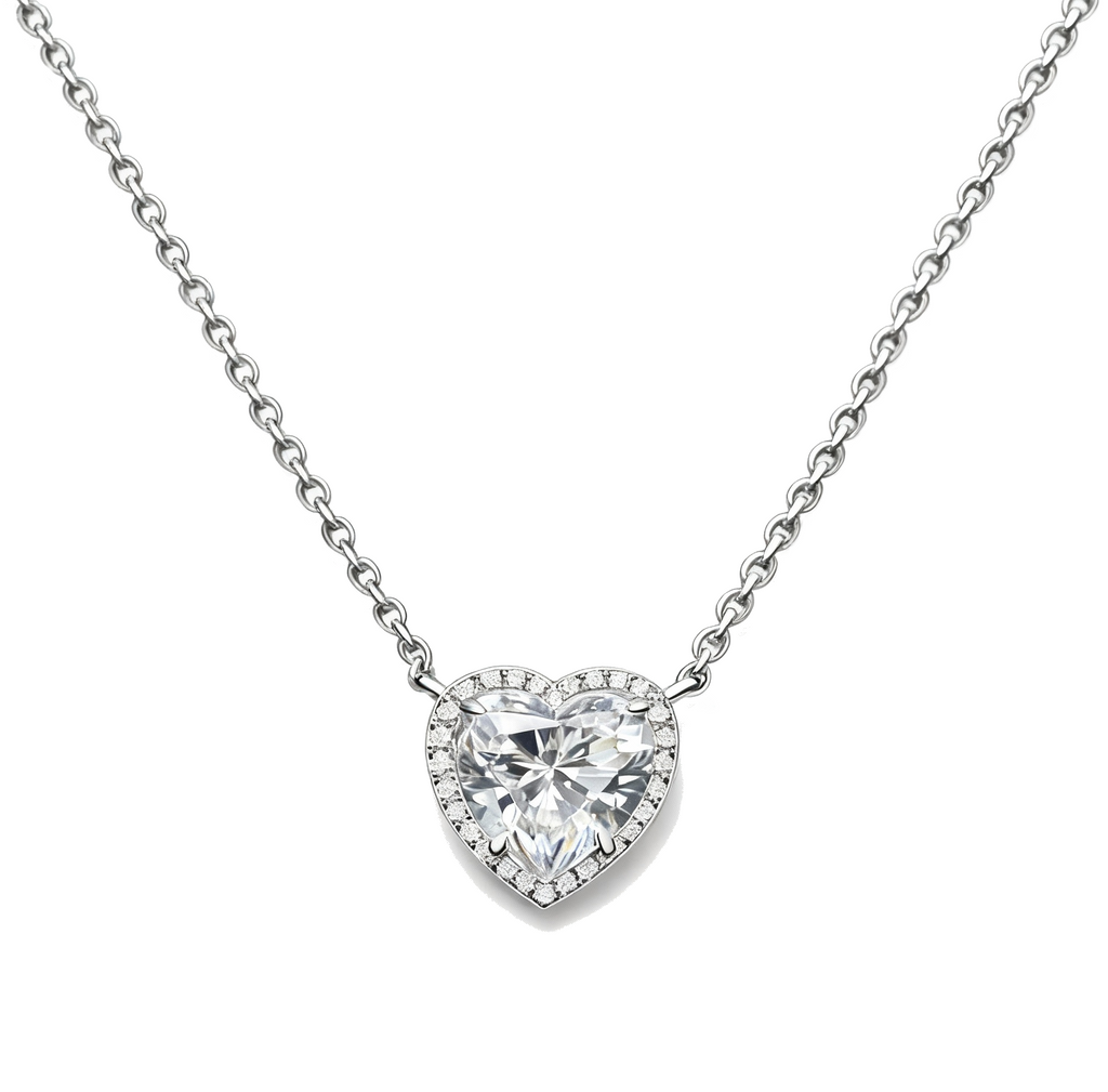 Heart-shaped Diamond Necklace