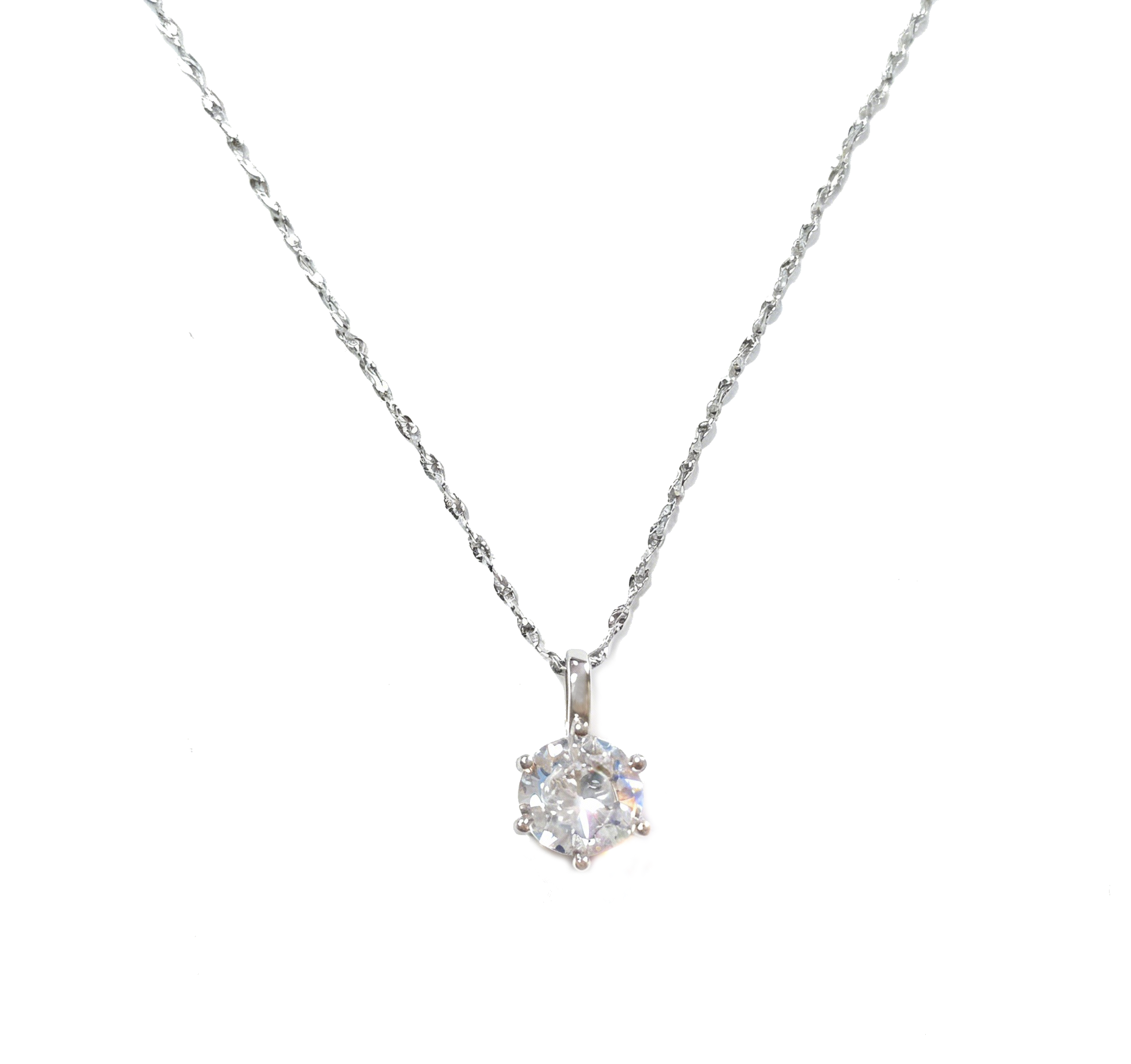 Solitaire Pendant Necklace