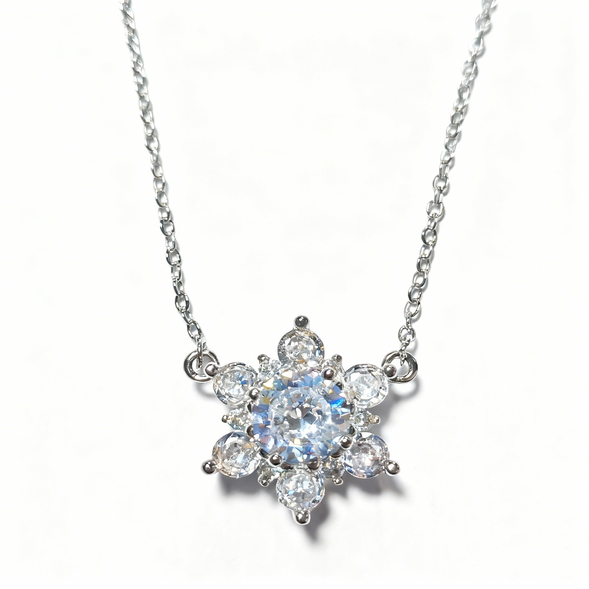 Snowflake Diamond Necklace