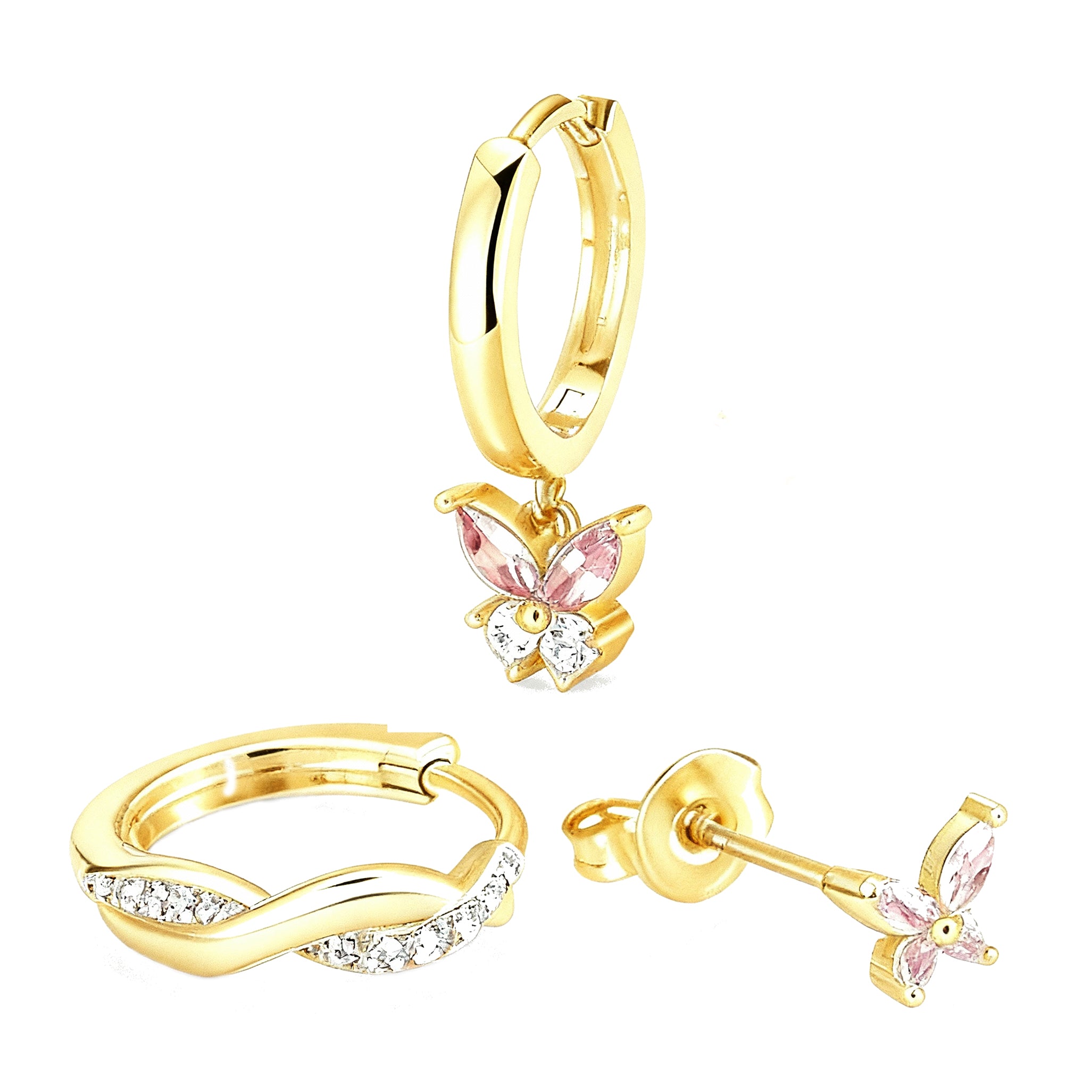 Earring Set of Three Pieces
