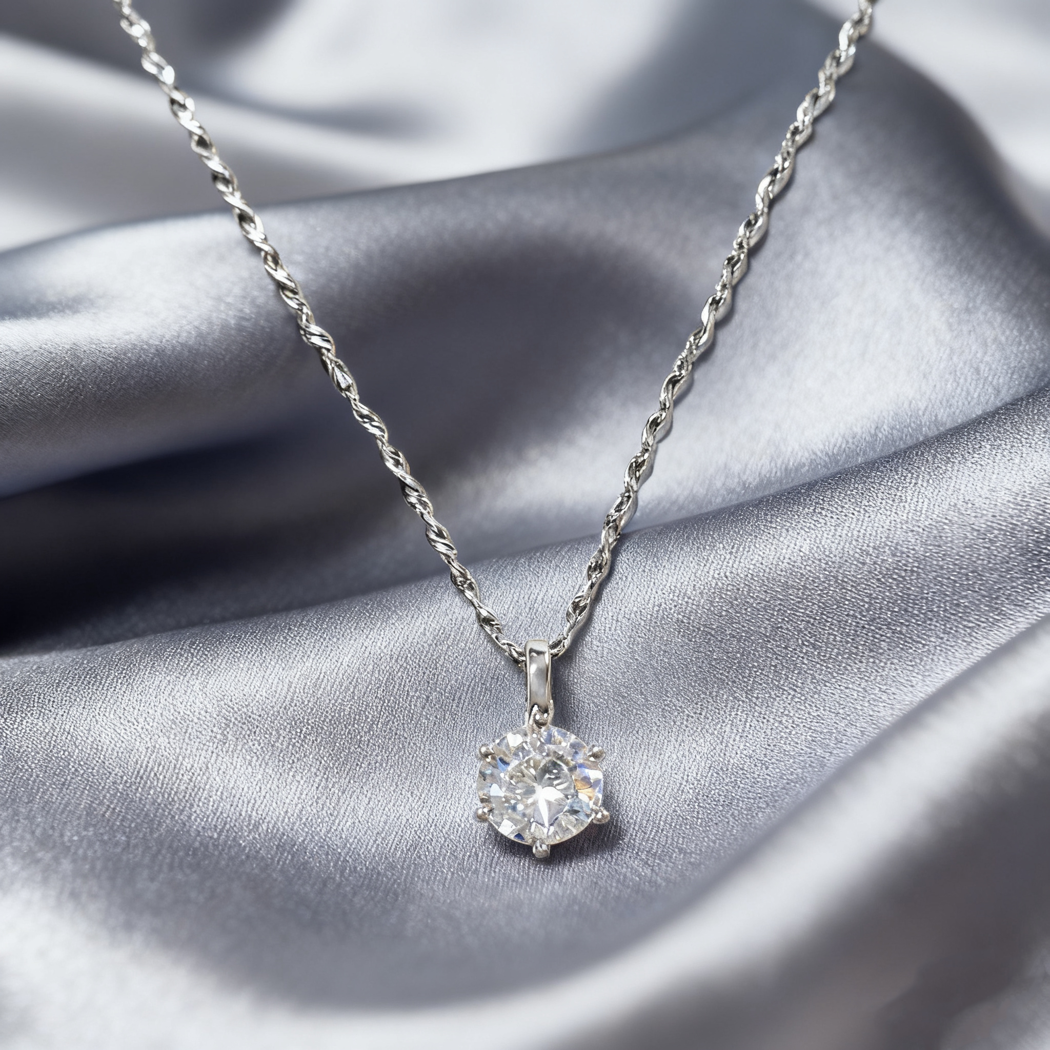 Solitaire Pendant Necklace