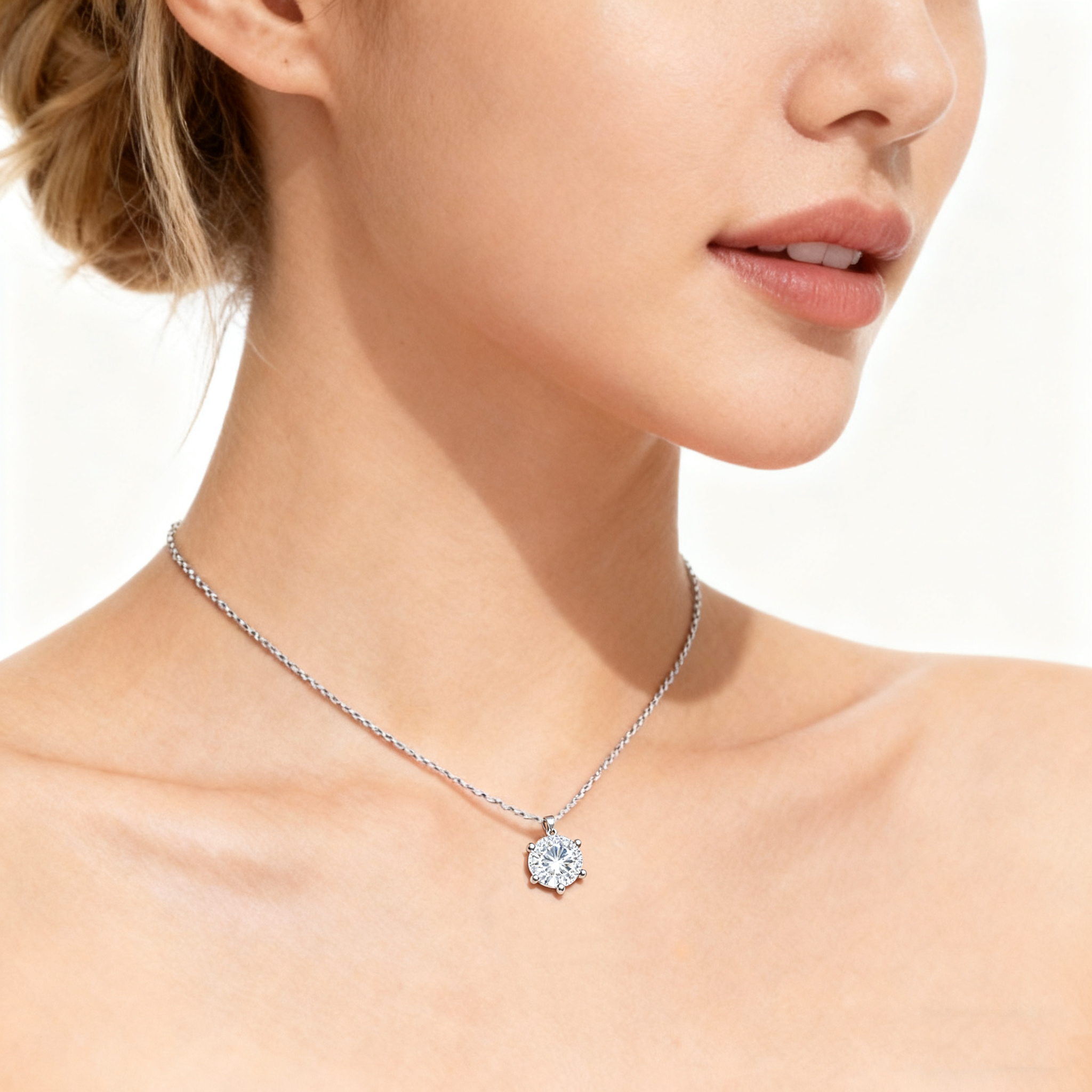 Solitaire Pendant Necklace