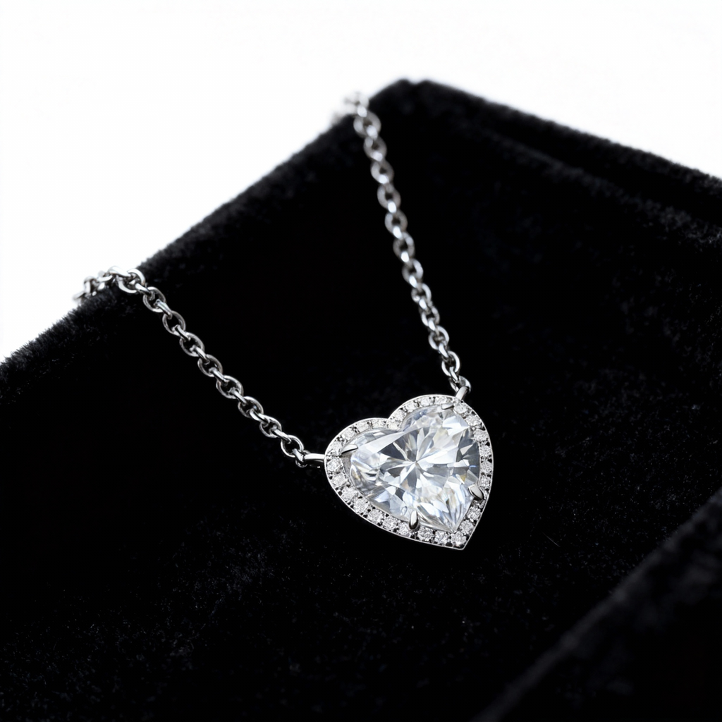 Heart-shaped Diamond Necklace