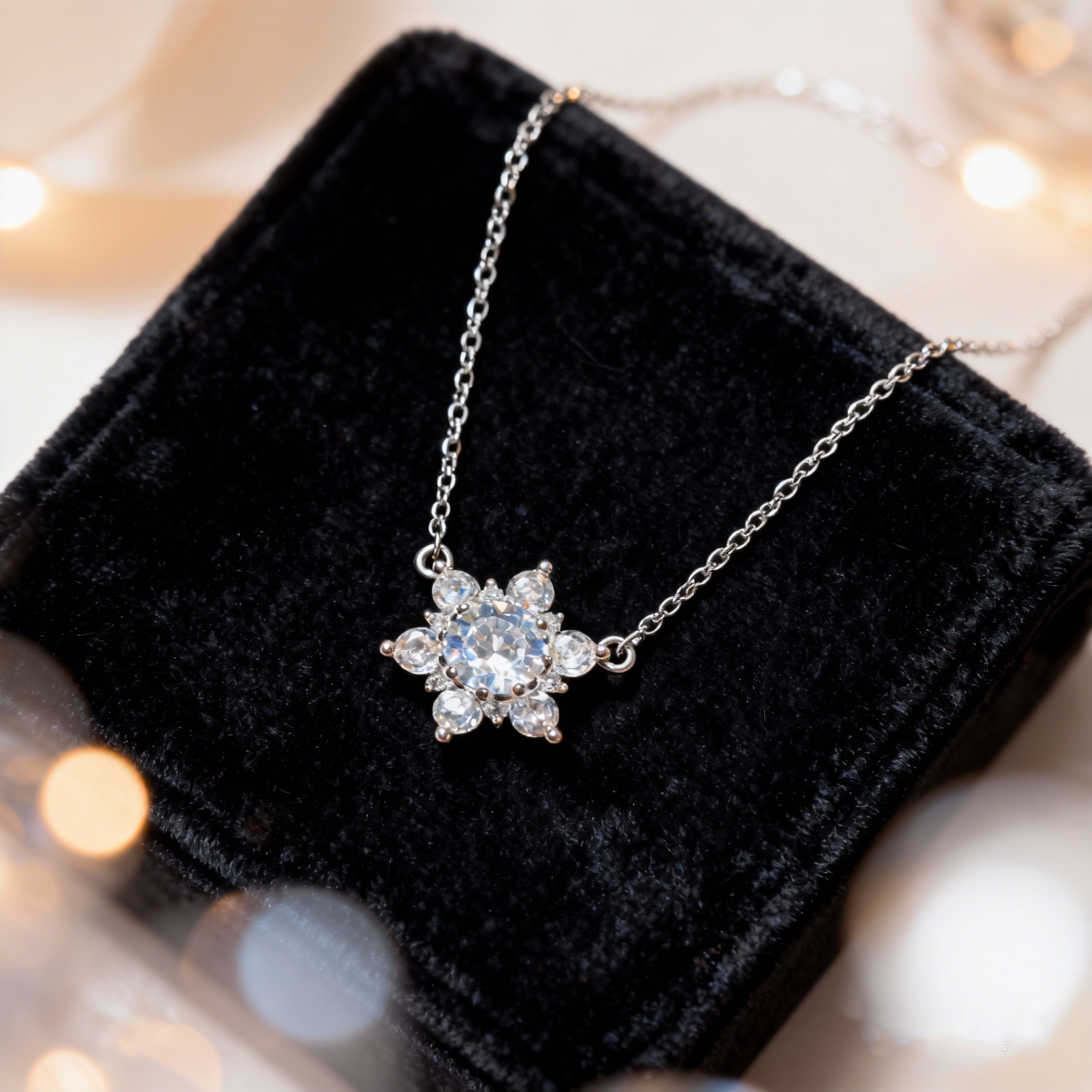 Snowflake Diamond Necklace