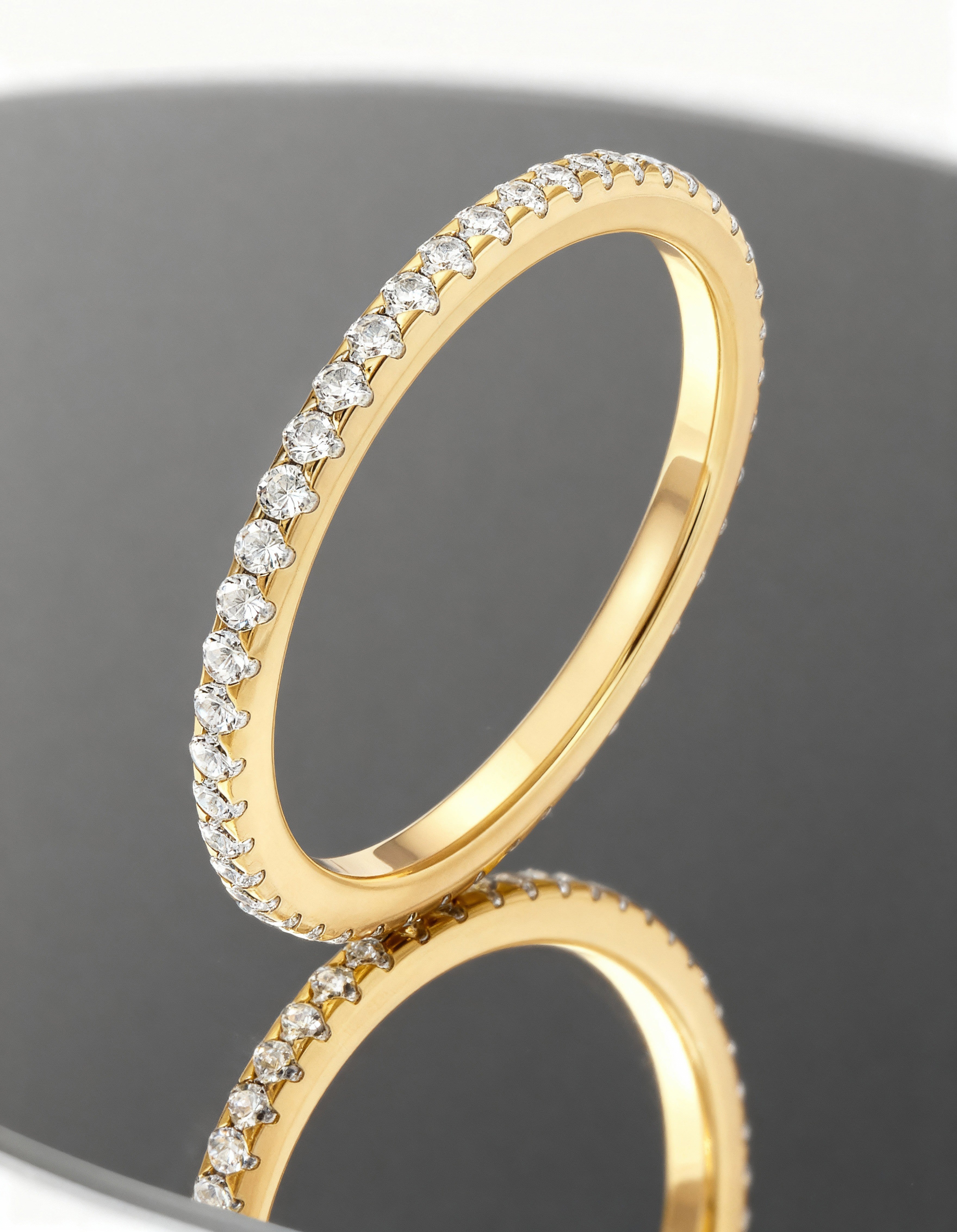 Small Diamond Cluster Ring