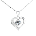 Love-shaped Diamond Necklace